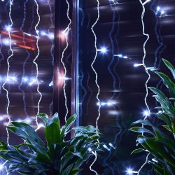 ULD-C3020-160-DTA WHITE IP20 Занавес светодиодный. 3х2м. 160 светодиодов. Белый свет. Провод прозрачный. TM Uniel