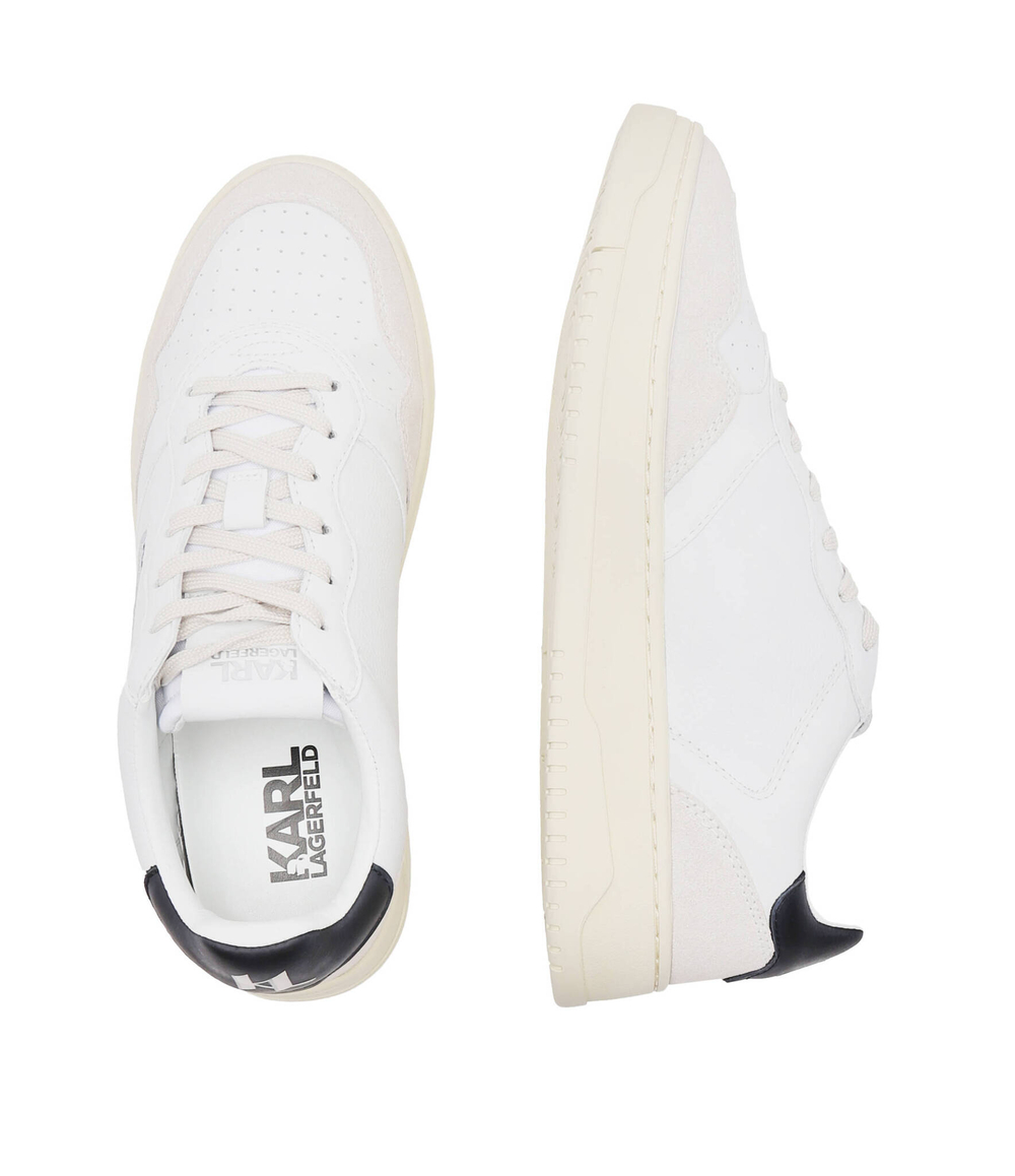 Кожаные кроссовки krew kl kounter lo lace Karl Lagerfeld - белый(KL53020)