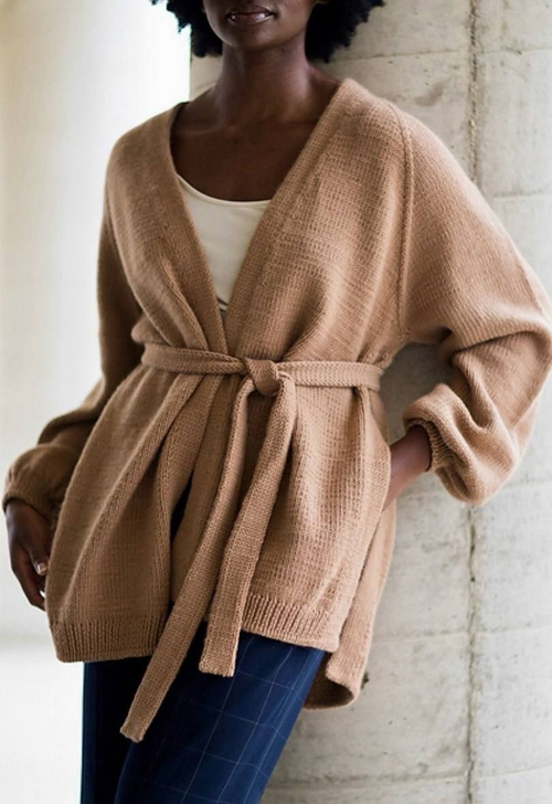 Описание по вязанию кардигана спицами "Tuscany"