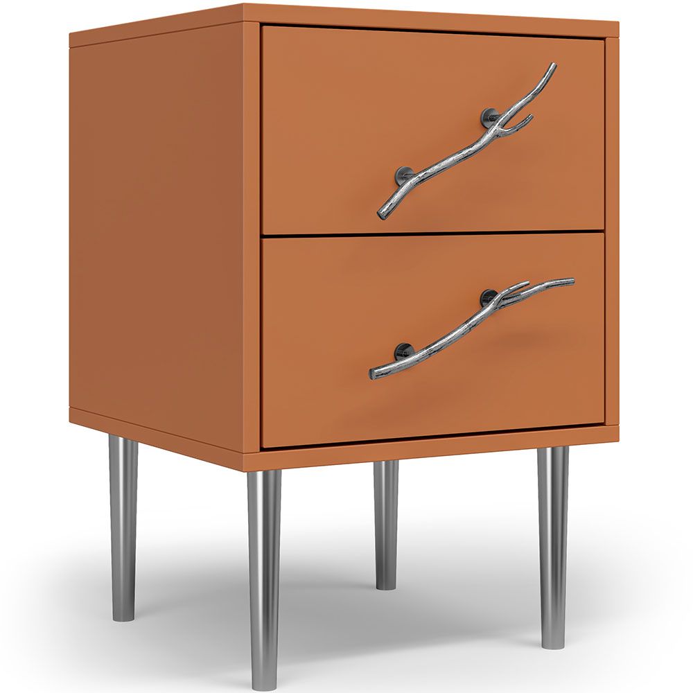 Тумба Арт Колор matte Стайл Сильвер Томленый оранжевый матовый