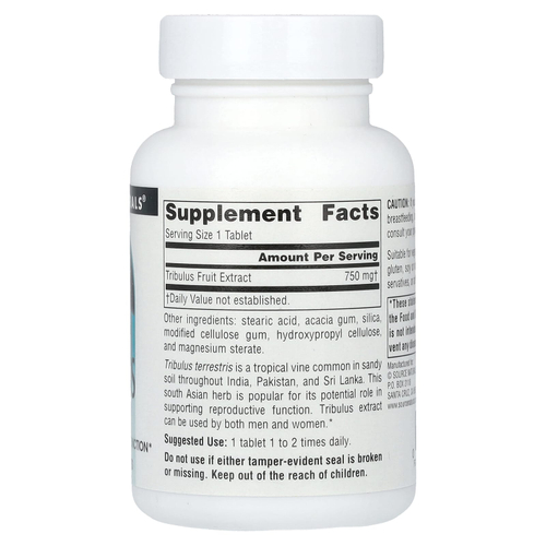 Source Naturals, экстракт якорцев, 750 мг, 60 таблеток