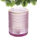 Подсвечник «Хрустальный блеск» 10*12,5 см, Лаванда