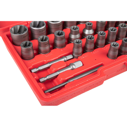Набор головок 1/4", 3/8" (экстракторов) для поврежденных гаек и болтов, 32 пр. ARNEZI R5304015