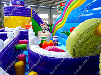 Надувной батут "Детский мегапарк" 18*18*8 м