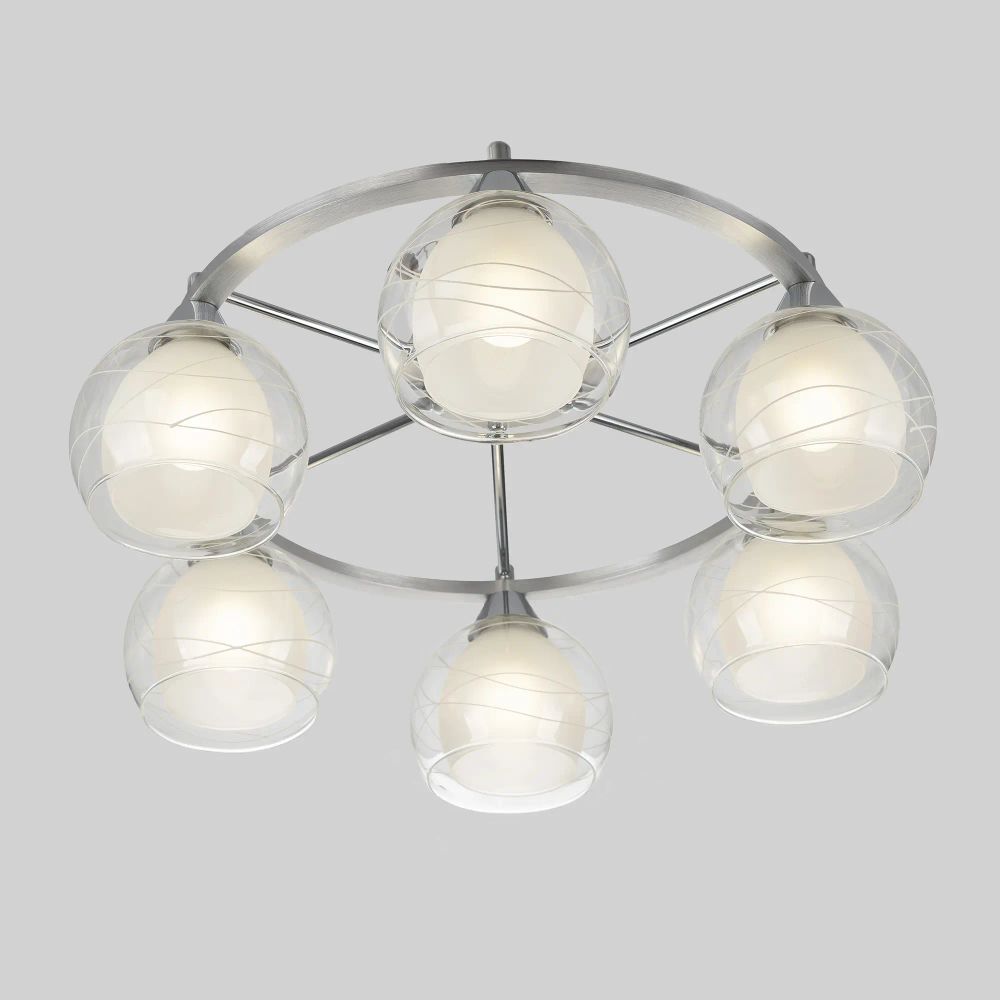 Citilux Буги CL157162 Люстра потолочная Алюминий Хром