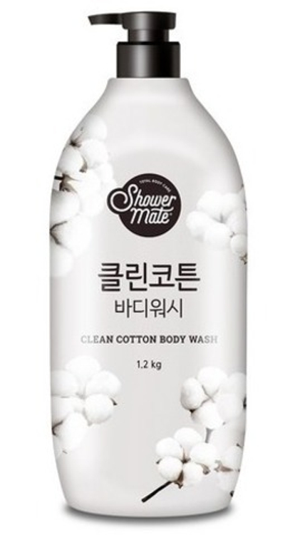 Натуральный гель для душа с ароматом хлопка Shower Mate Clean Cotton 1200 г