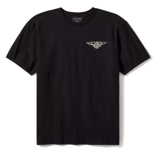Футболка Willie G Sketch Art Ringer Tee - True Black Harley-Davidson