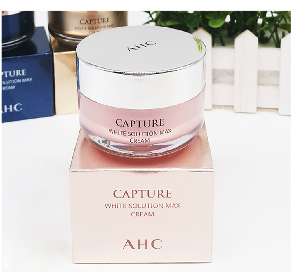 AHC capture white solution max cream – Антивозрастной крем для увлажнения и выравнивания тона