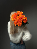 15 оранжевых роз