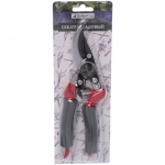 Секатор плоскостной 8» (21,5см) «Садовник» металлические комбинированные ручки ДоброСад