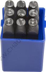 ЗУБР 8 мм, арабские, Штамповочные цифровые клейма, Профессионал (21501-08)