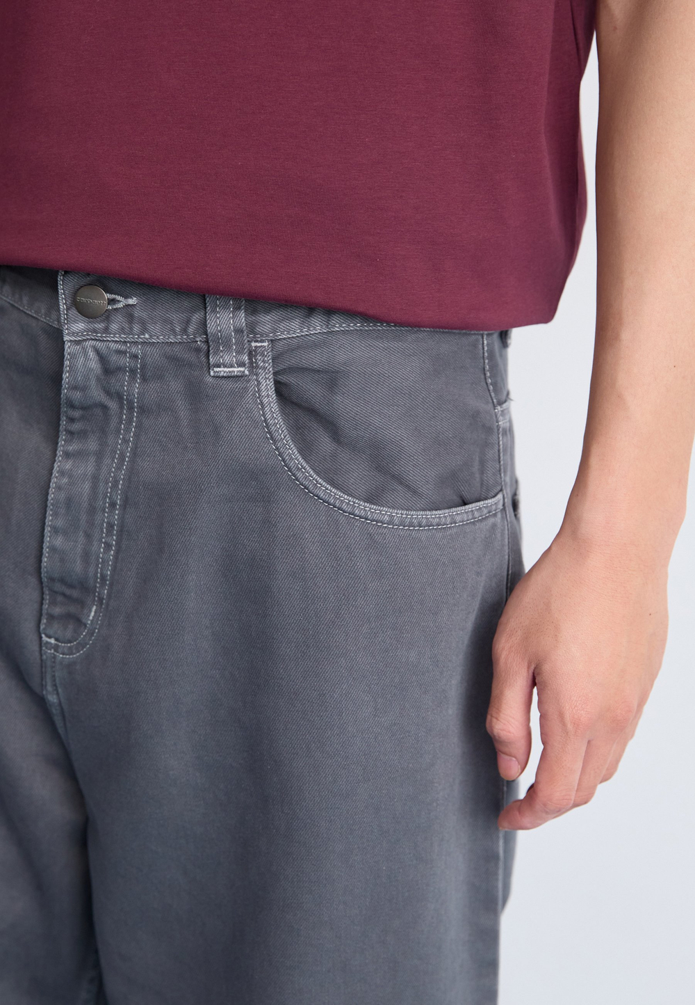 Carhartt WIP BRANDON - Тканевые брюки - Серый
