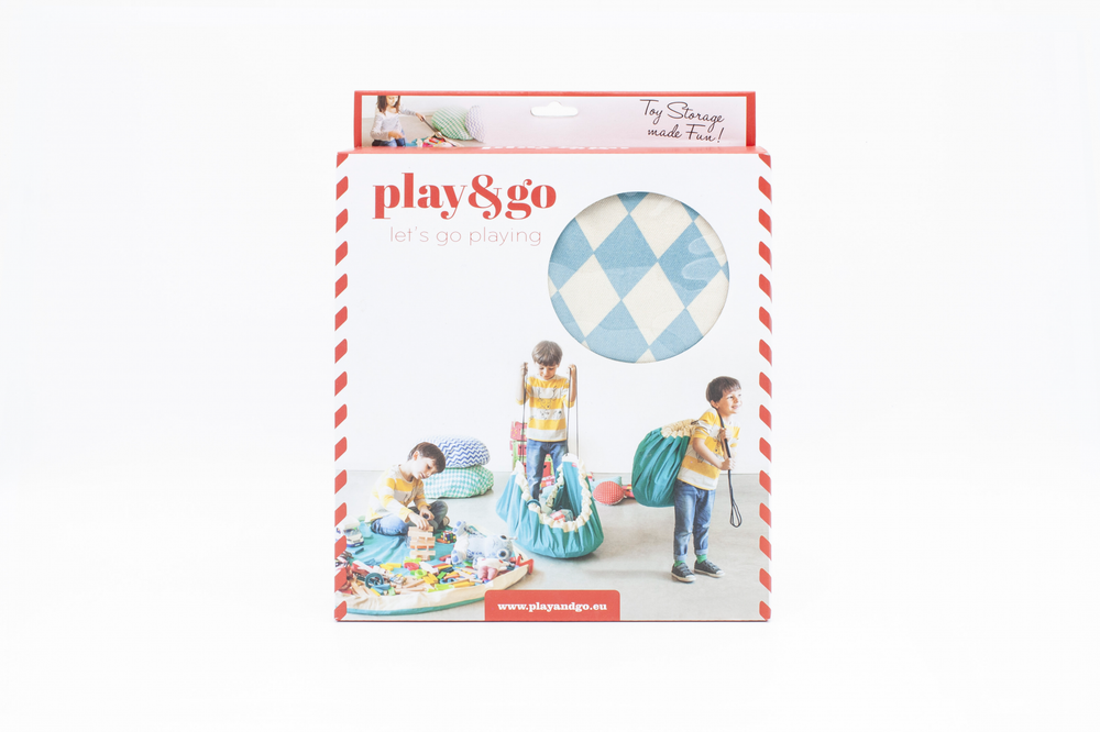 2 в 1: мешок для хранения игрушек и игровой коврик Play&Go Синий бриллиант