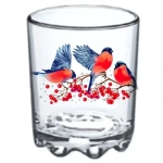 Стакан стеклянный 250мл «Снегири» D849/30