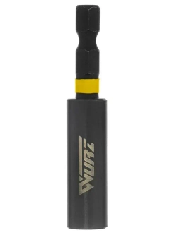 Адаптер для бит магнитный удлинитель двусоставный 60мм (нержавеющая сталь) WURZ 3368-1