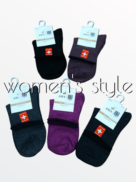 2010 Носки женские без резинки медицинские (37-41)