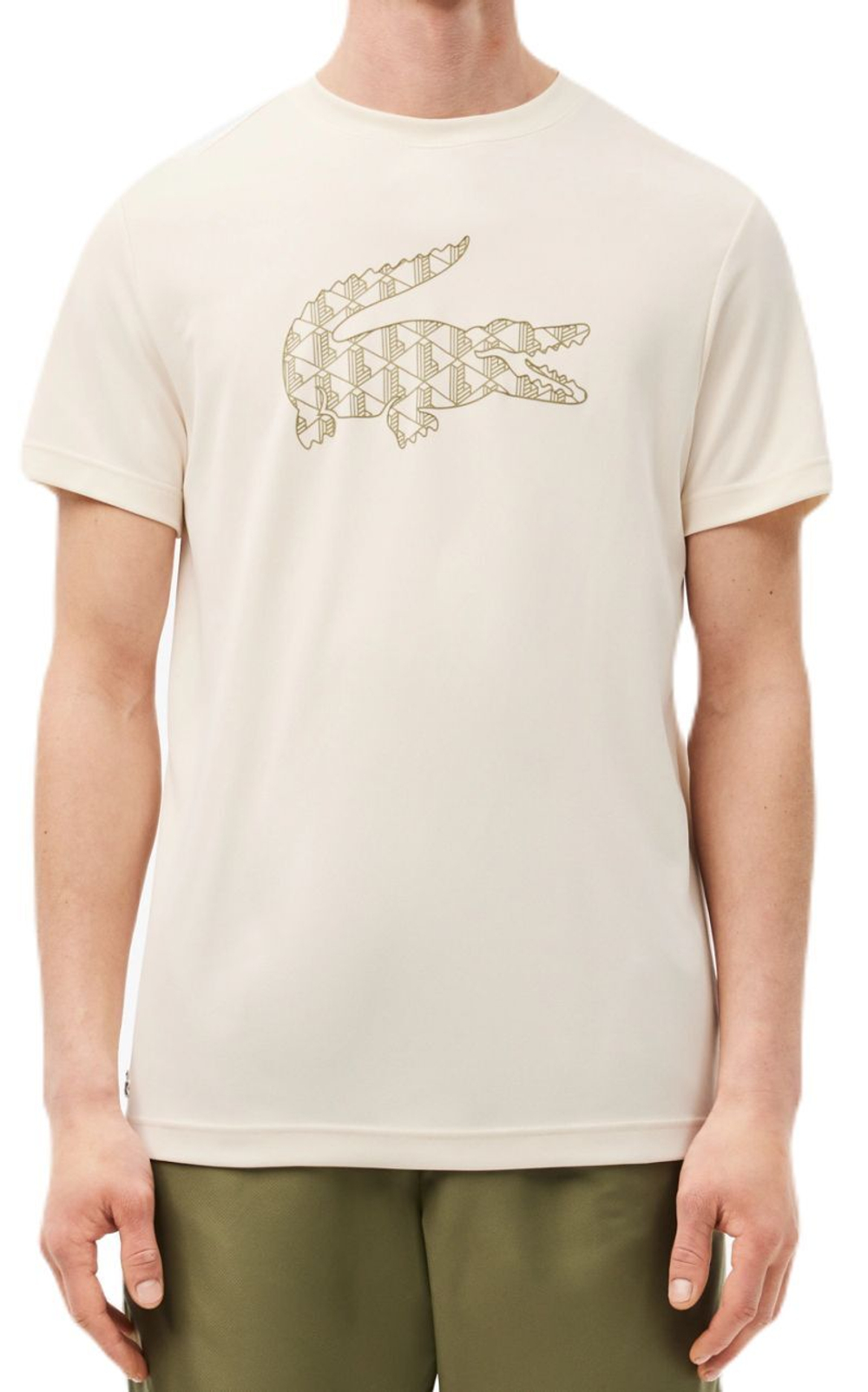 Мужская теннисная футболка Lacoste Ultra Dry Pique Tennis T-Shirt - белый