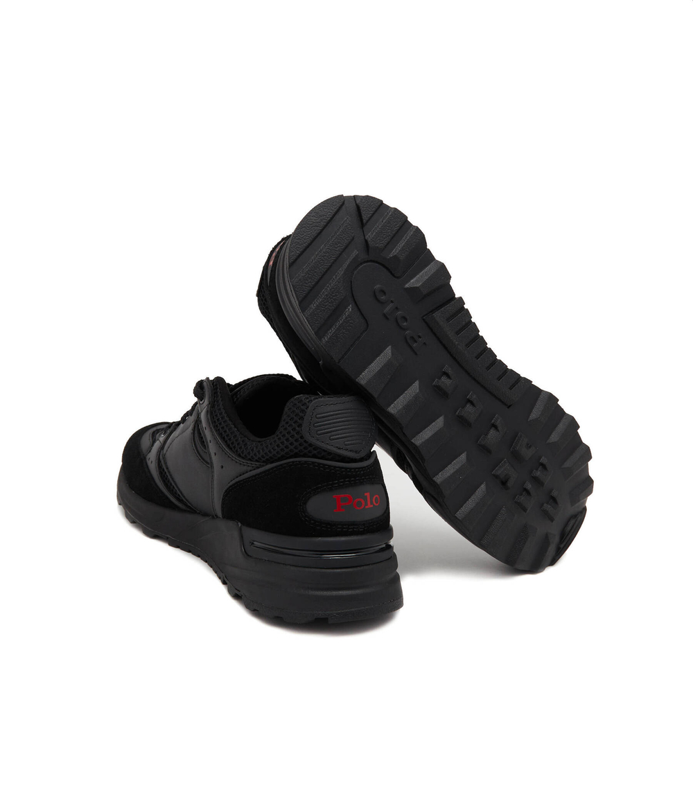 Кожаные кроссовки POLO RALPH LAUREN - черный(809906202)