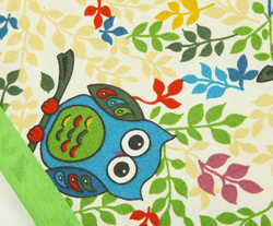 Скатерть 140х280 Old Florence Фантазия Совы Италия фрагмент