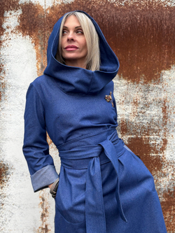 Платье Assassin /джинс синий