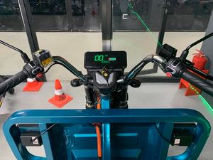 Грузовой электрический трицикл IKINGI CARGO MAX Q30 3000W (72V/45Ah) - Бирюзовый фото №11