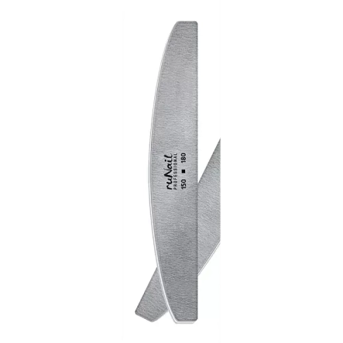 Профессиональная пилка для искусственных ногтей (серая, полукруглая, 150/180)