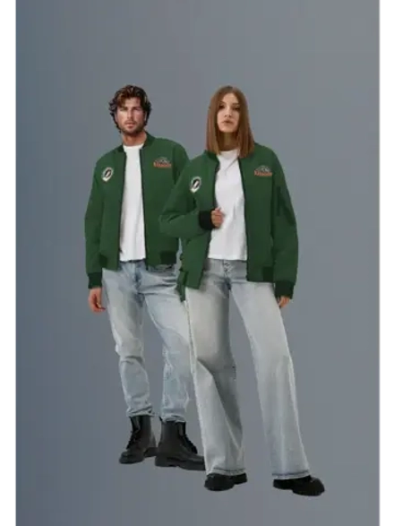 Бомбер демисезонный больших размеров оверсайз