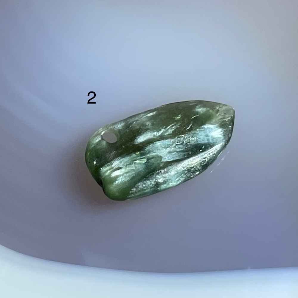 51584 Серафинит Бусина крошка 11-16мм-84