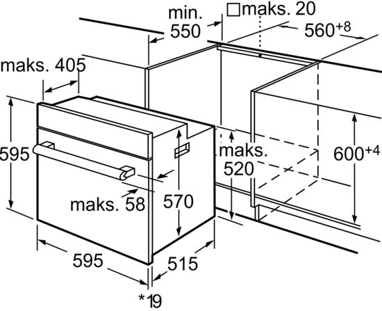 Электрический духовой шкаф Bosch HBA43S360E