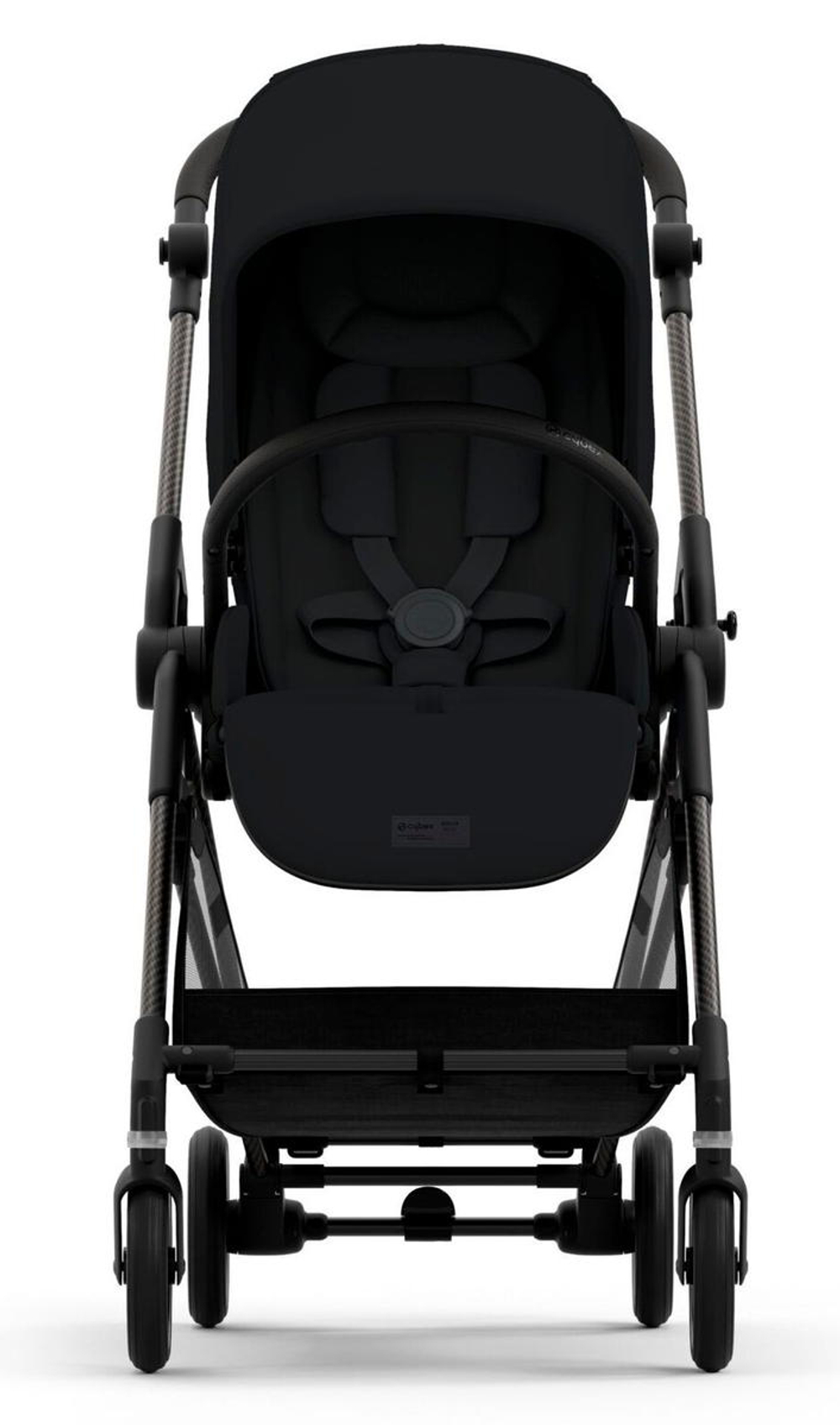 Прогулочная коляска Cybex Melio Carbon Magic Black с дождевиком