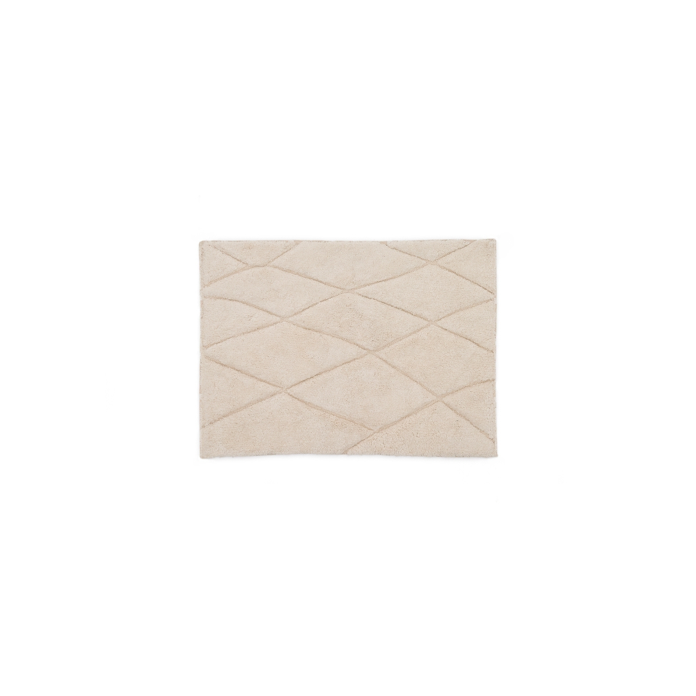 Коврик для ванной Nyana белый хлопковый 50 x 70 см