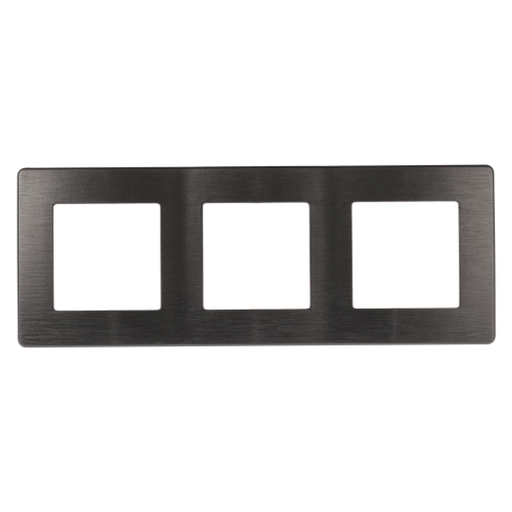 Рамка для розеток и выключателей ЭРА Серия 12 12-5103-12 на 3 поста, Эра12 Сатин, графит