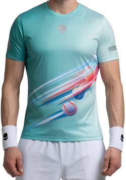 Мужская теннисная футболка Hydrogen 3D Tennis Ball Tech - зеленый