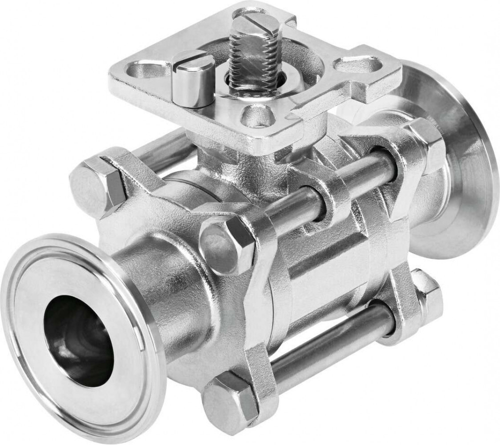 Шаровой кран Festo VZBD-1/2-S5-16-T-2-F0304-V14V14 Ру16 Ду15 (PN16 DN15)