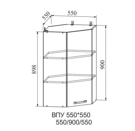 Лофт Бетон светлый ВПУ 550