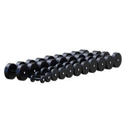 Гантельный ряд 2,5-50кг, 20 пар (шаг 2,5кг)