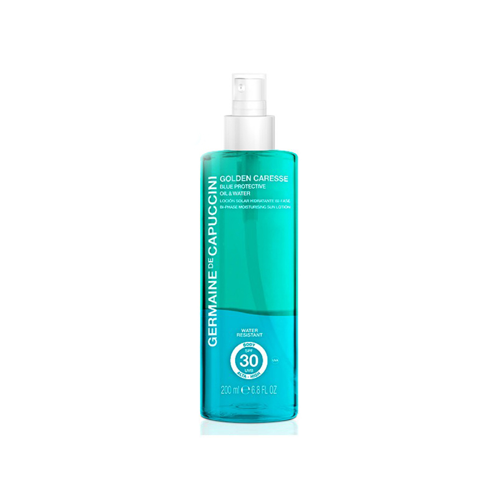 GERMAINE DE CAPUCCINI Golden Caresse Blue Prot.Oil&Water Biphase SPF30