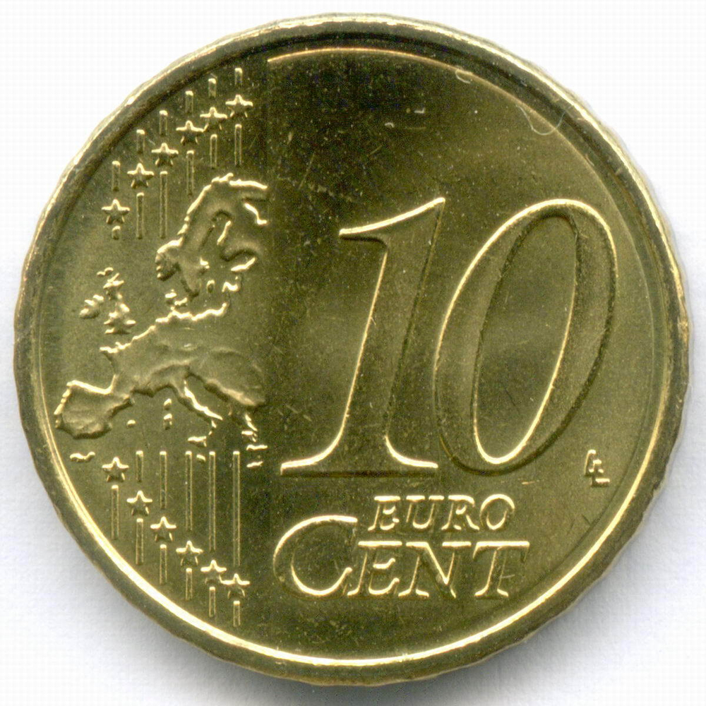 10 евроцентов 2020 год. Андорра. Регулярный выпуск. Нордик UNC