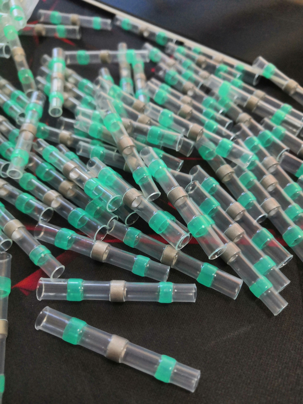 Термоусадка для проводов с припоем 18-16 AWG