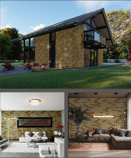 Гибкий кирпич, термопанели