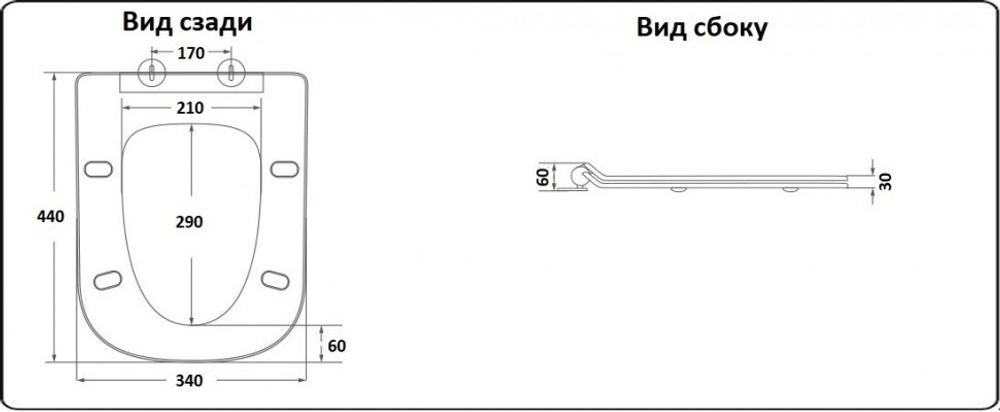 Унитаз напольный CeramaLux 1215A