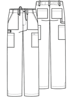 Брюки медицинские мужские Dickies DK015 с застежкой-молнией, оливковый, M