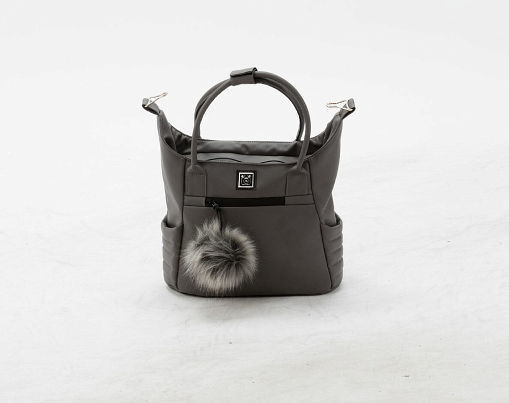 Детская коляска Adamex Porto Retro Deluxe 2 в 1 PO-SA04 (Т.СЕР.КОЖА)