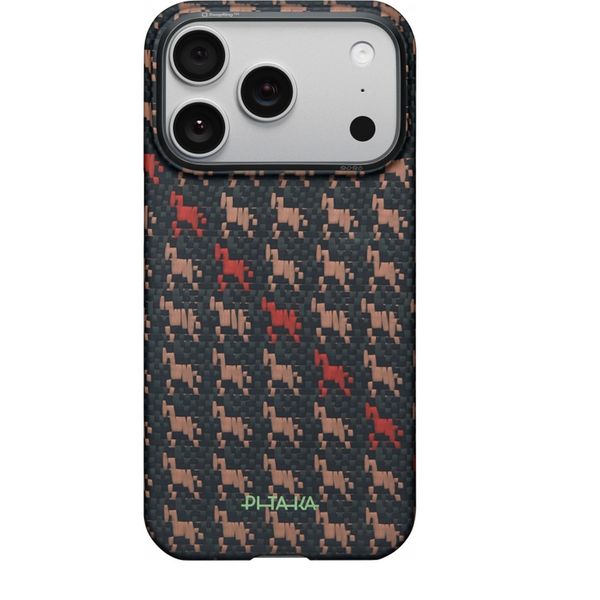 Чехол Pitaka Edge Case для iPhone 17 Pro Max, Чёрно-коричневый | Ebon Kylin