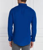 льняная рубашка POLO RALPH LAUREN - темно-голубой(710794141)