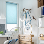 Рулонная штора 170х120 см, шир.крепл. 124 см, голуб, СРШ-03-840