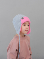 Шапка весенняя/осенняя вязаная (Жемчужно-пепельный) ТОКИ*