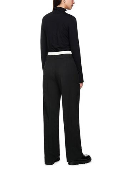 Marc Cain Брюки с двойным поясом контрастного цвета