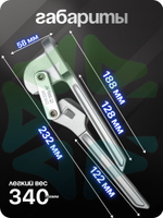 Трубогиб рычажный CT-368-90 для труб размерами 1/4" 5/16" 3/8"
