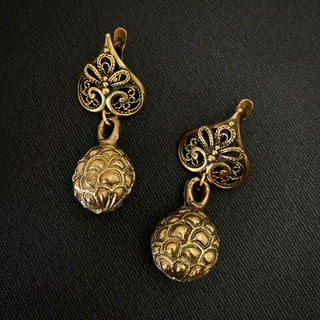 Серьги "Ананасовая принцесса"